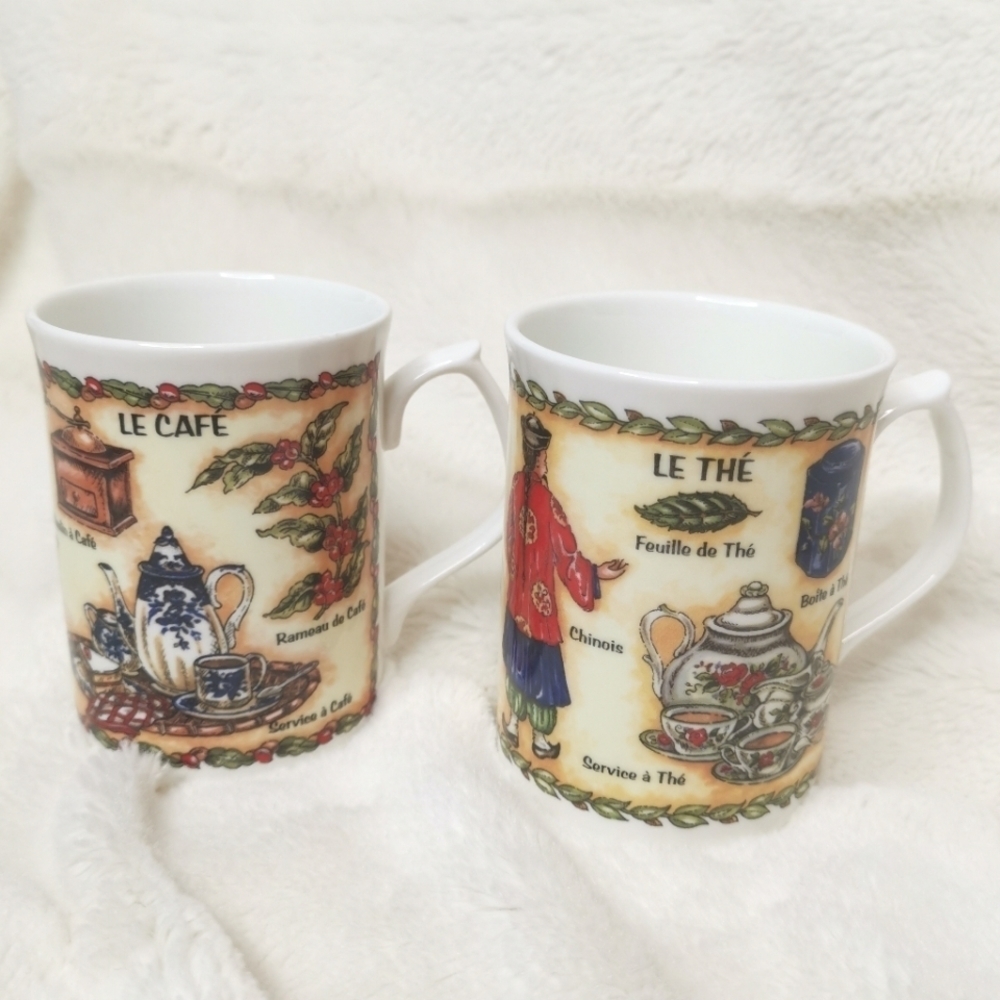 Duchess Fine Bone China Coffee‎ &Tea Matching Mug Set